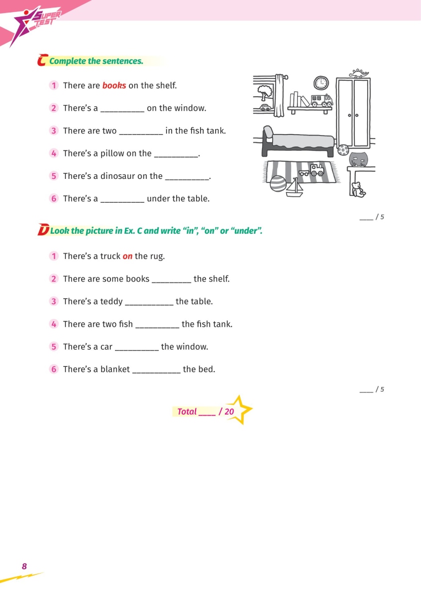 Super Test - Đề Kiểm Tra Nhanh Tiếng Anh Cho Học Sinh Lớp 3 _MEGA