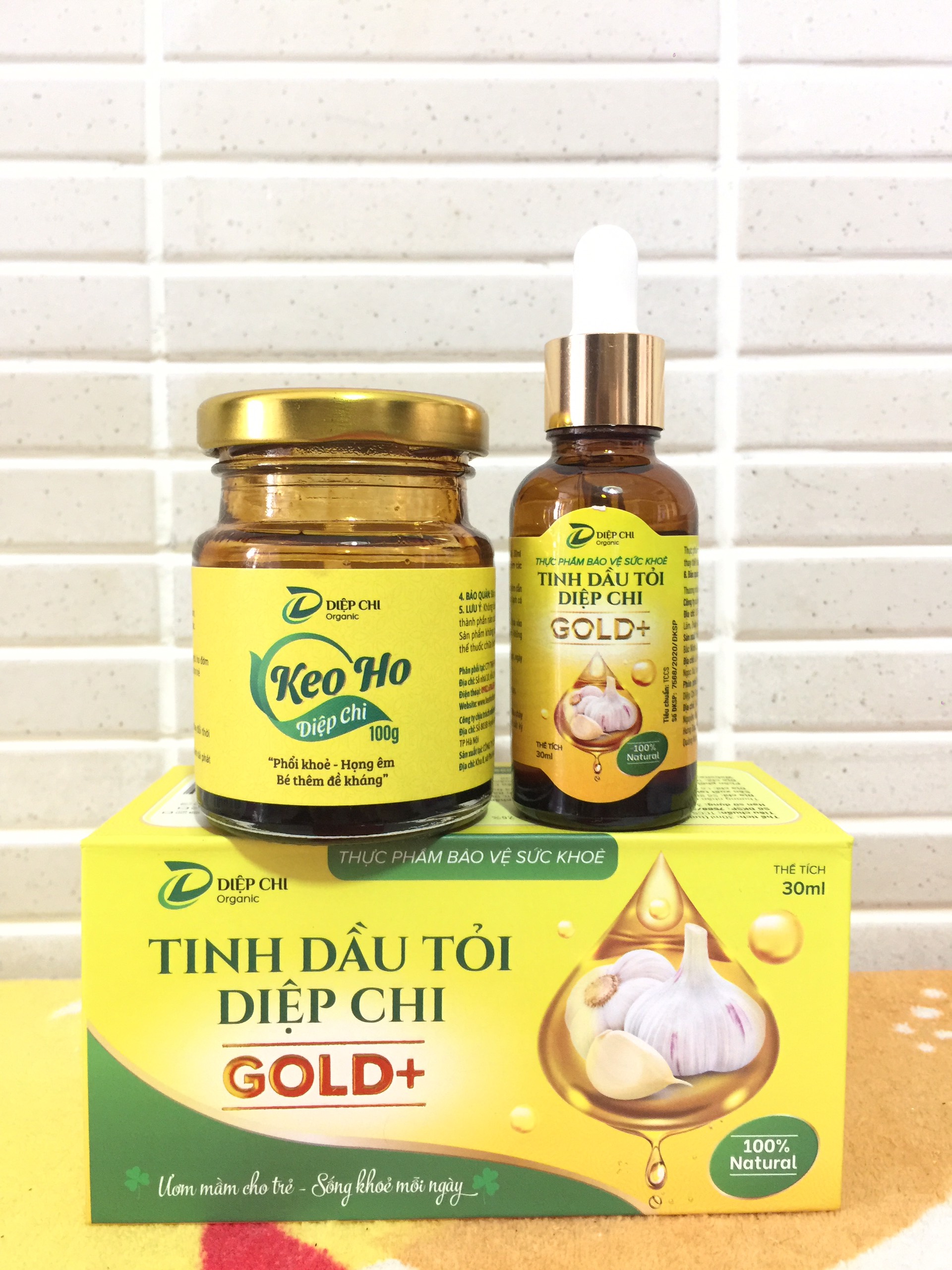 COMBO TINH DẦU TỎI DIỆP CHI + KEO HO DIỆP CHI - HỖ TRỢ TĂNG CƯỜNG SỨC ĐỀ KHÁNG VÀ HỆ MIỄN DỊCH