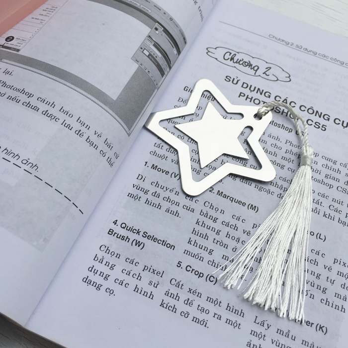 Đánh Dấu Sách Bookmark Kim Loại Ngôi Sao Star