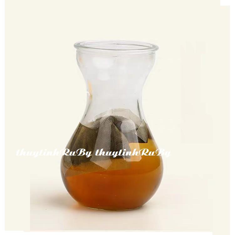 Combo 5 Ly Thủy Tinh Uống Sinh Tố Miệng Loe 350ml