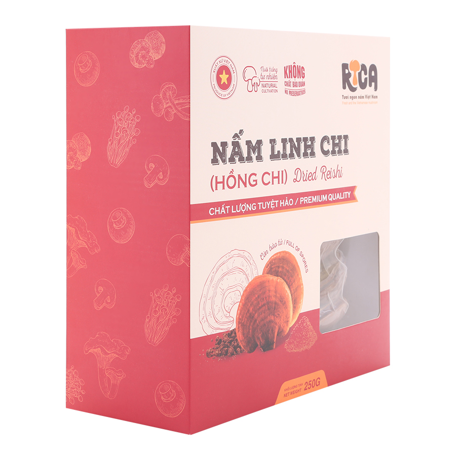 NẤM LINH CHI (HỒNG CHI) RICA 250g