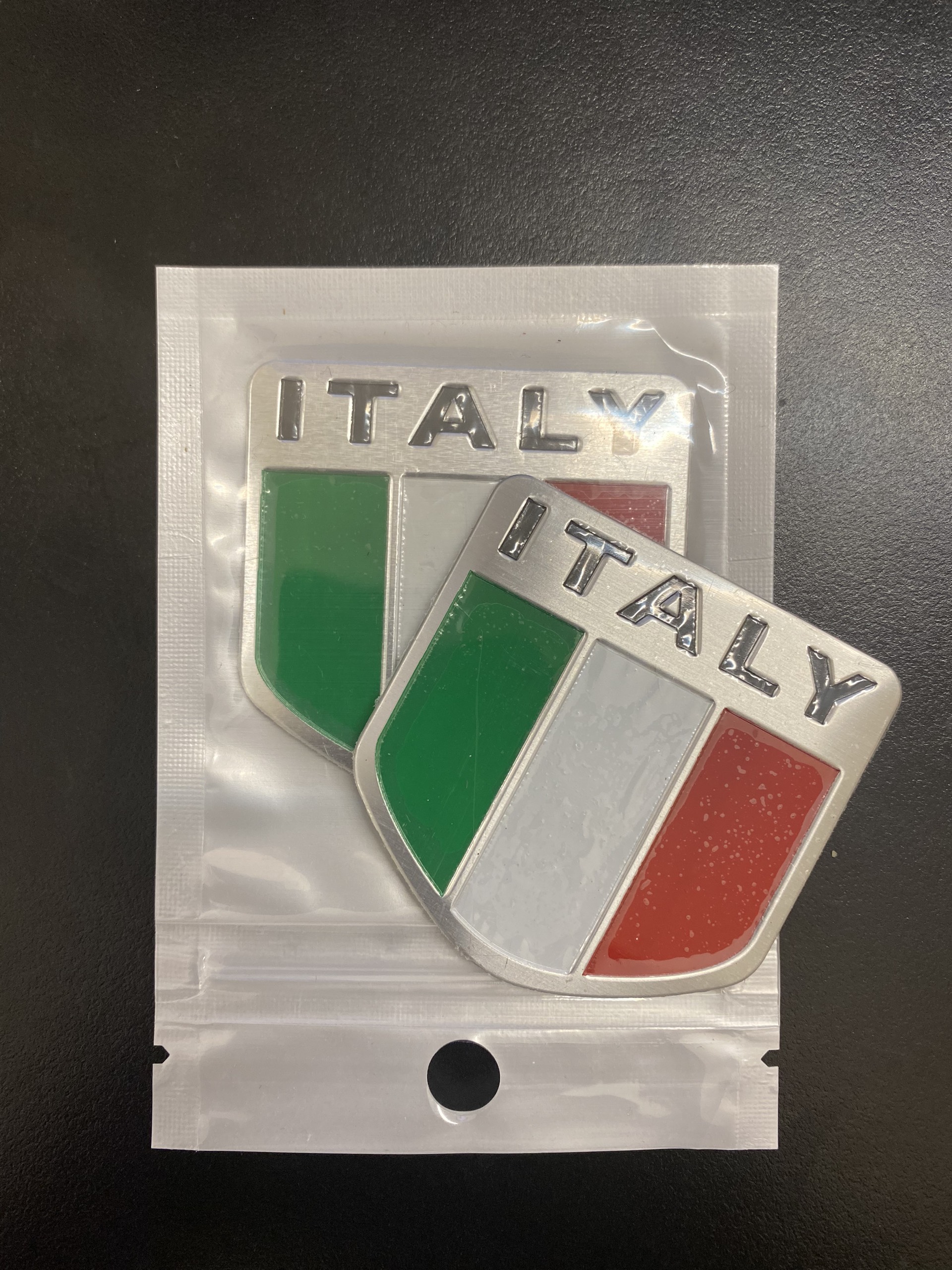 Tem Nhôm Logo Dán Xe Hình Lá Cờ Các Nước Hoa Kỳ, Italia, Germany Trang Trí Ô Tô Xe Máy