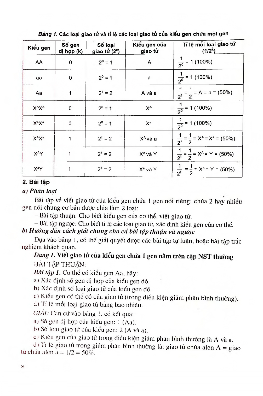 Hướng dẫn giải bài tập tự luận môn Sinh học - Phần: Các quy luật di truyền