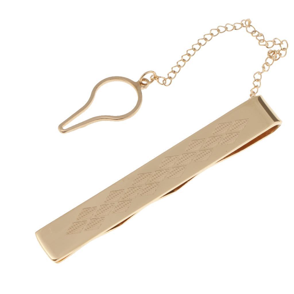 Stainless Steel Formal Necktie Tie Bar Clasp Wedding Mens