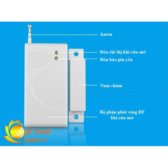 Cảm biến má từ báo cửa mở phát sóng không dây RF 315/433Mhz