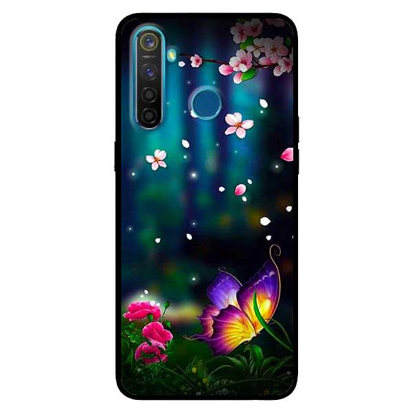 Ốp lưng dành cho Realme 5 Pro - Realme Q - Realme C3 - Bướm Anh Đào