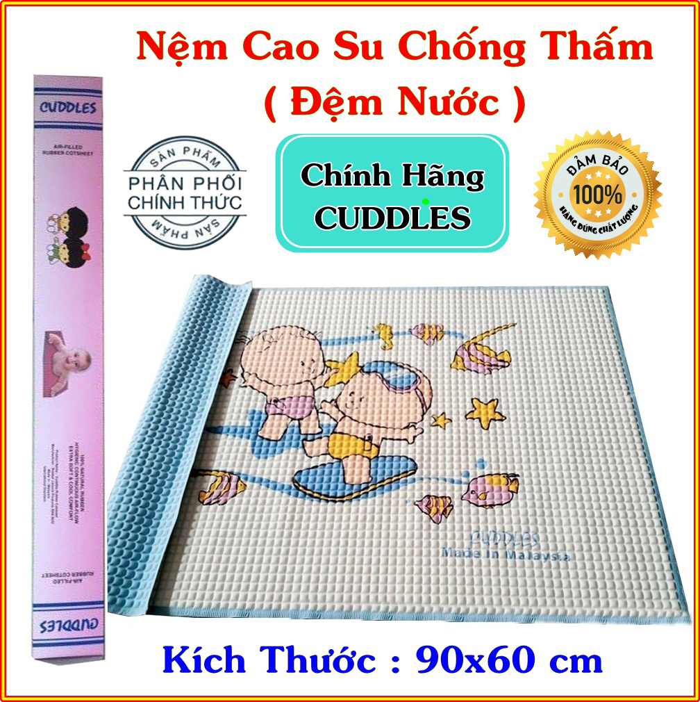 Tấm Lót Chống Thấm CUDDLES ( 90x60 cm ) loại CAO CẤP hàng Malaysia