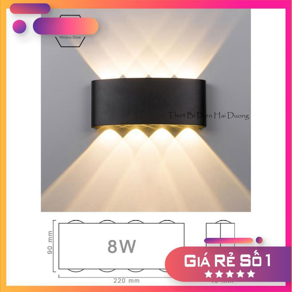 Đèn trang trí hắt tường 2 đầu - 8w chống nước TN189
