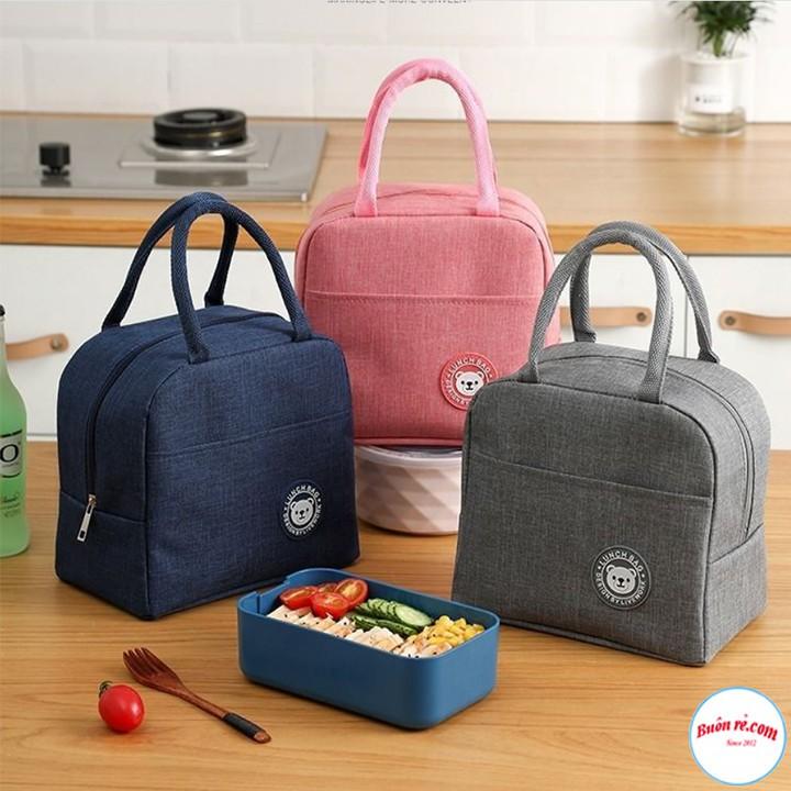 Combo 10 Túi Giữ Nhiệt Đựng Hộp Cơm Cao Cấp Lunch Bag Chống Thấm Nước 00991