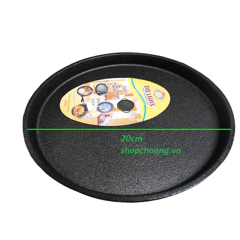 Chảo Gang Tròn Chống Dính 20cm Sử dụng cho các món thịt nướng , cơm xèo rất đa dụng