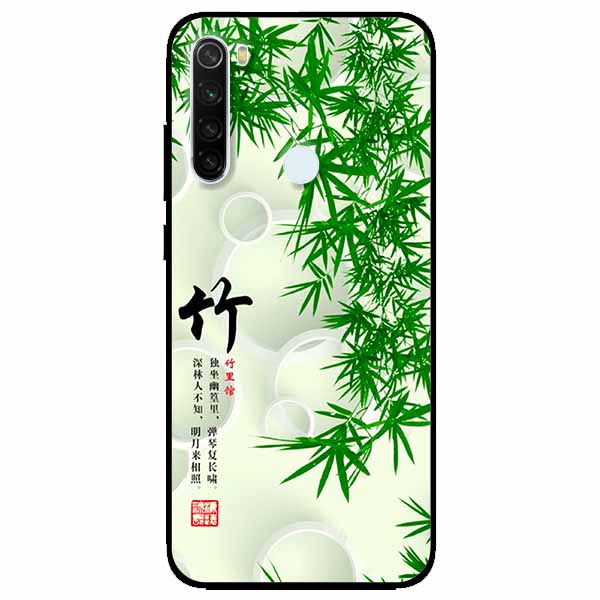 Ốp lưng dành cho Xiaomi Redmi Note 8 mẫu Thư Pháp Lá Tre