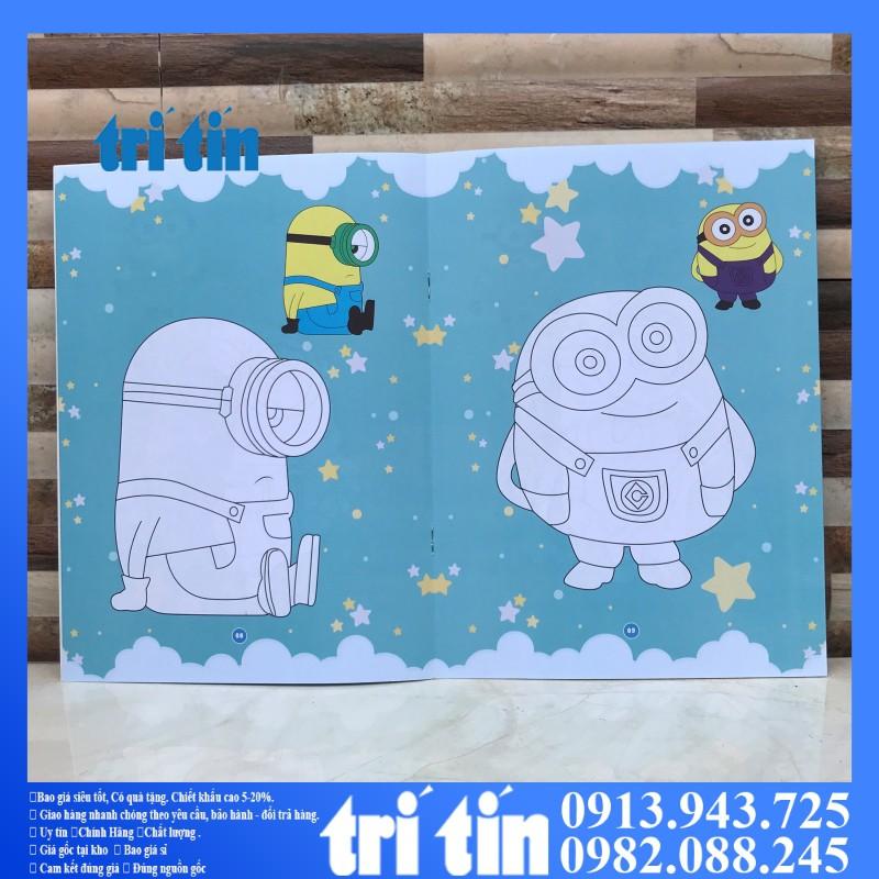 BÉ TẬP TÔ MÀU MINION CHO BÉ THỎA MÃN TRÍ TƯỞNG TƯỢNG