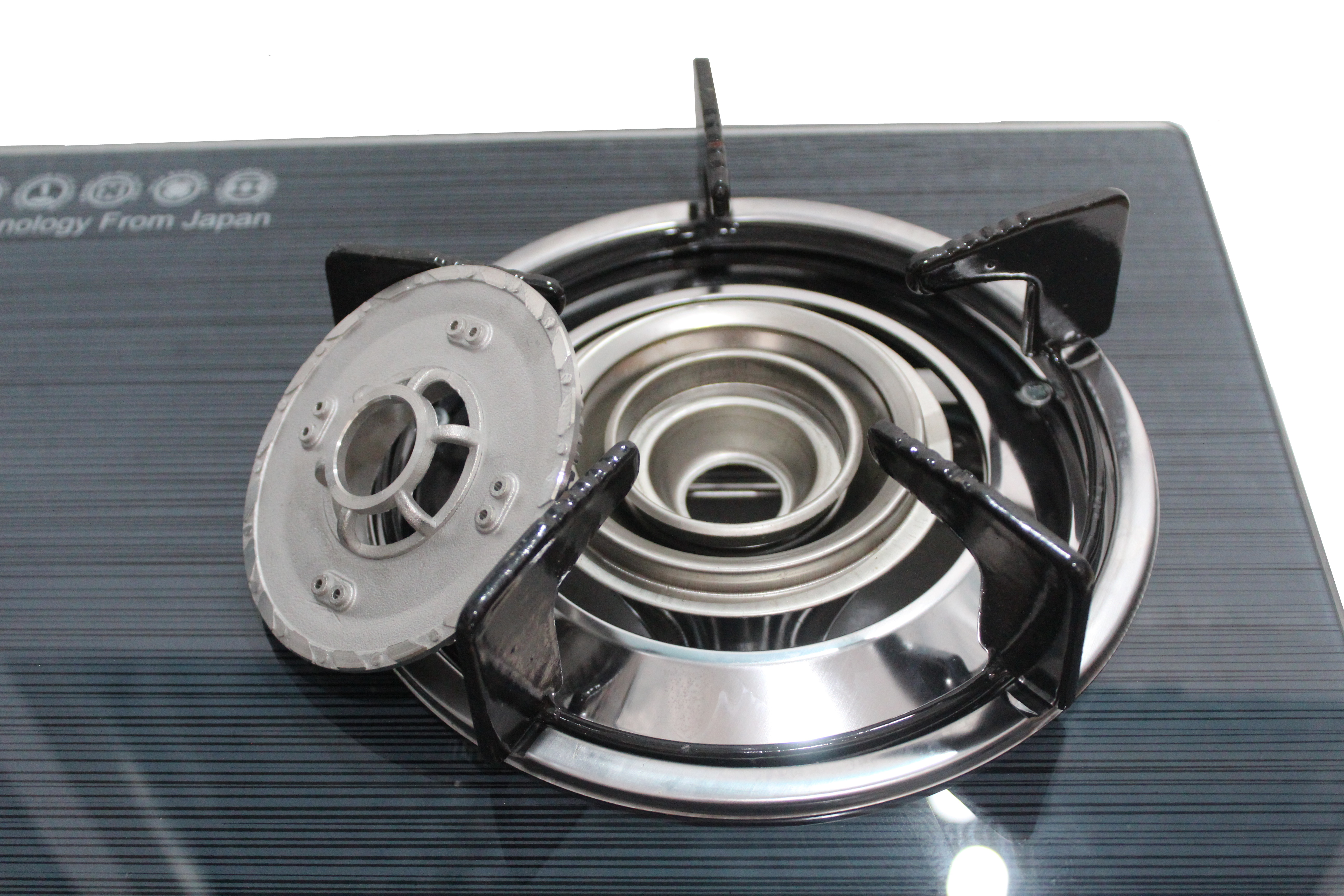 Bếp Gas Dương Mặt Kính BK-238 PEP Inox - Màu Ngẫu Nhiên - Hàng Chính Hãng