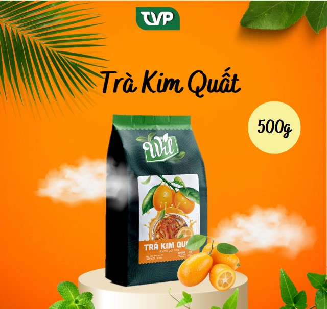 Trà kim quất Wil hòa tan trà tắc dùng trong pha chế tốt cho sức khỏe túi 500g