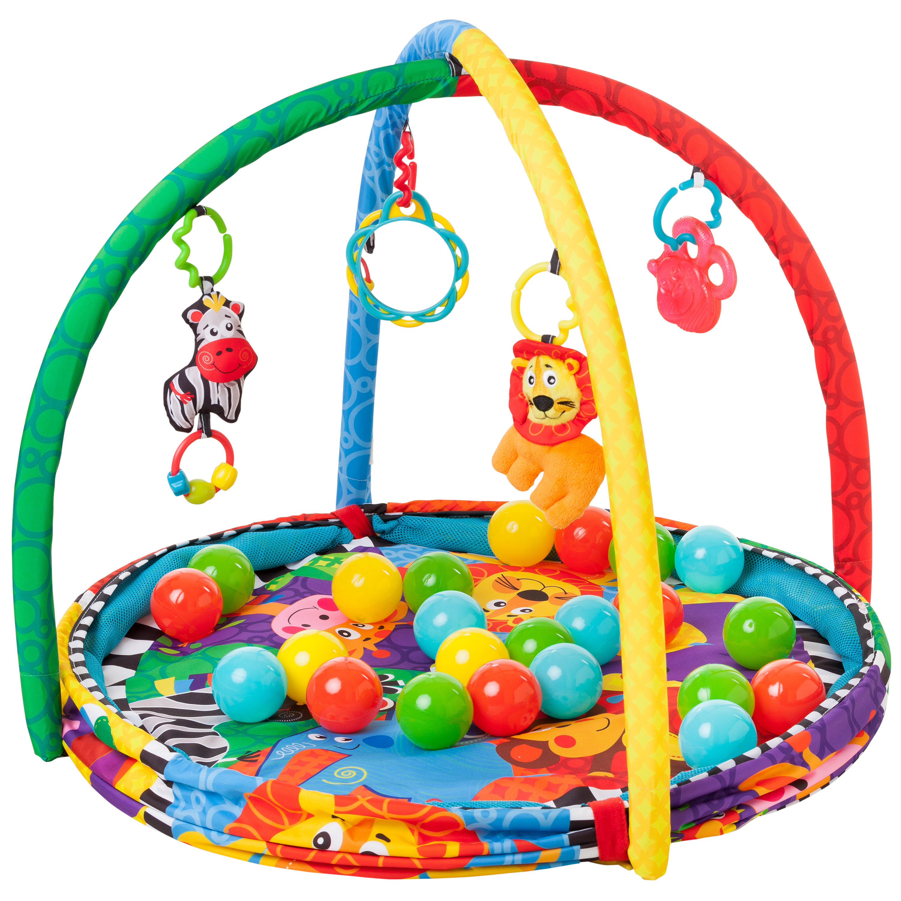 Nhà banh có đồ chơi treo nôi Playgro Ball Activity Nest, cho bé sơ sinh đến 24 tháng