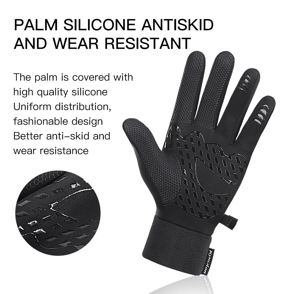 Mùa Đông Nam Và Nữ Ngoài Trời Đi Xe Đạp Xe Đạp Chống Gió Ấm Thể Thao Silicone Ốp Dẻo Chống Trượt Găng Tay Cắm Trại Thiết Bị