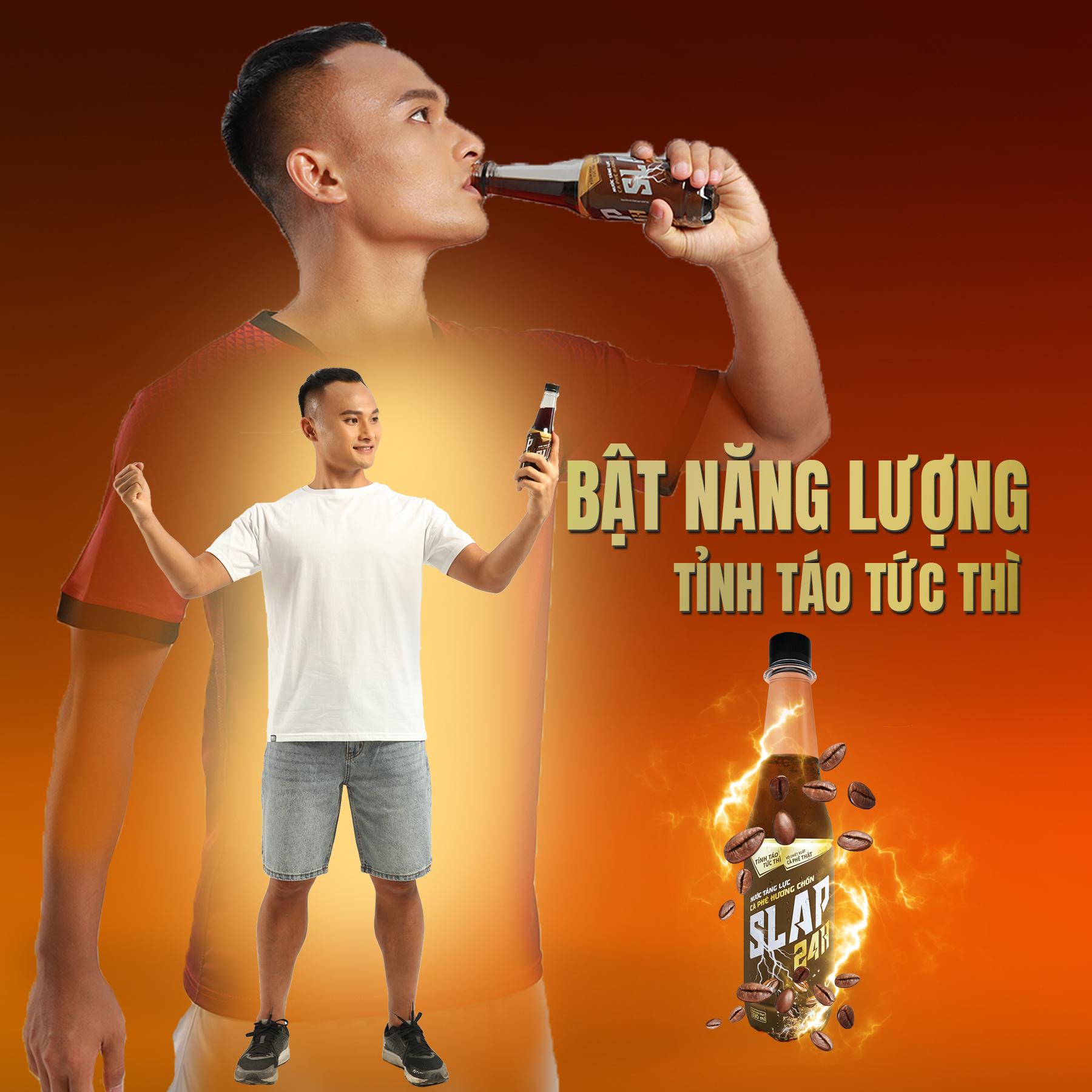 Lốc Chai Nước Tăng Lực Cafe Hương Chồn SLAP 24H (330ml x 6 Chai)