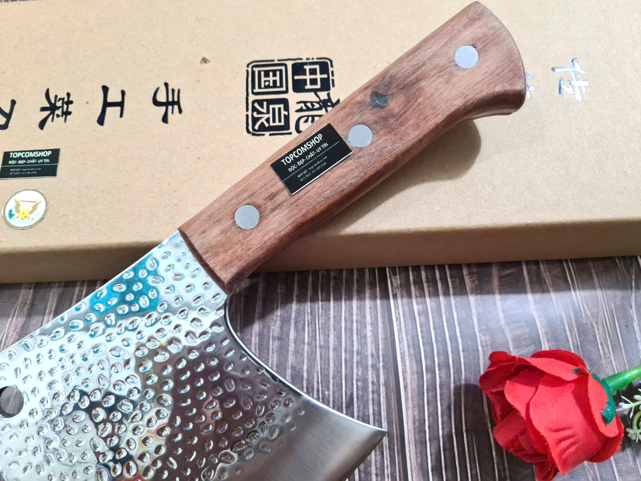 DAO - DAO BẾP NHẬT BẢN AZUCHI THÉP DAMASCUS MÃ A5 DT121 nt topcomshop vn