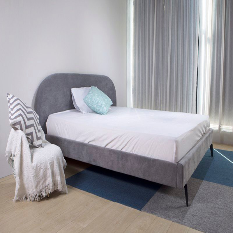 Giường ngủ bọc vải Adora 1m6x2m - 1m8x2m