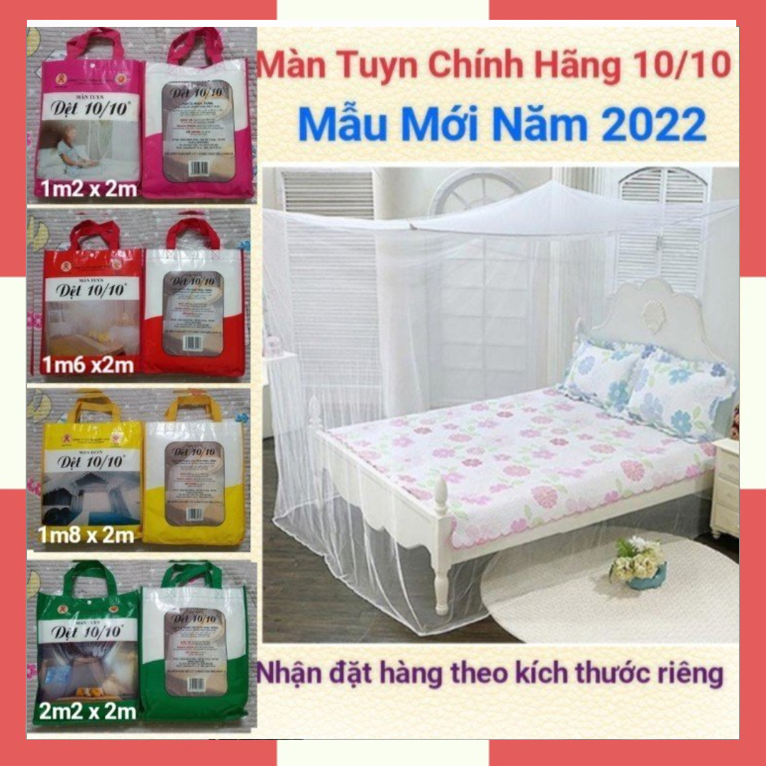 Mùng Tuyn, Màn Tuyn Chống Muỗi Dệt 10/10 / Mùng Tuyn Màn Tuyn Chống Muỗi Có Cửa & Không Cửa Đủ Kích Thước / Mùng Màn Tuyn May 10
