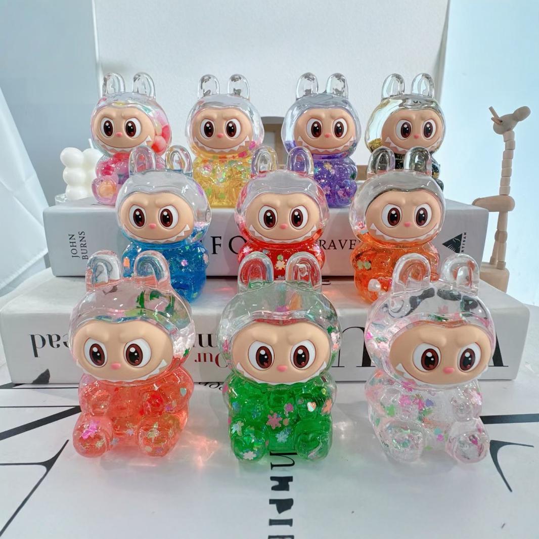 [SIZE TO] Đồ Chơi Mô Hình Labubu Charm Nước Thỏ Nước Dễ Thương Phát Sáng Dùng Làm Decor Trang Trí