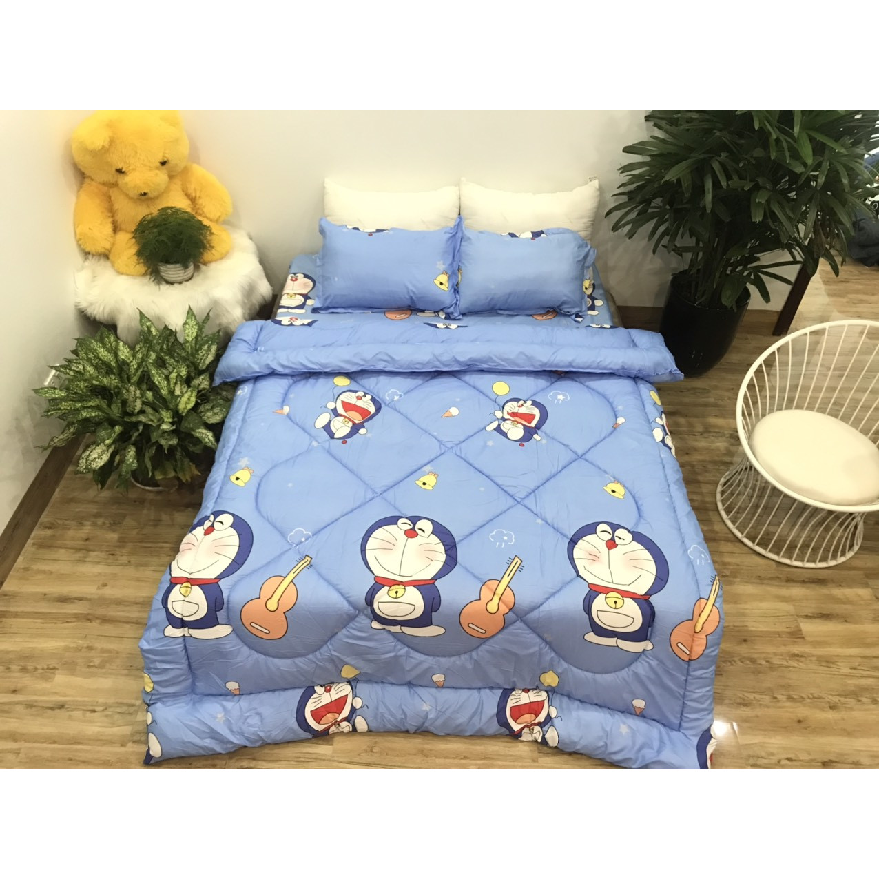 Bộ Chăn Phao 5 Món Mẫu Phao 33
