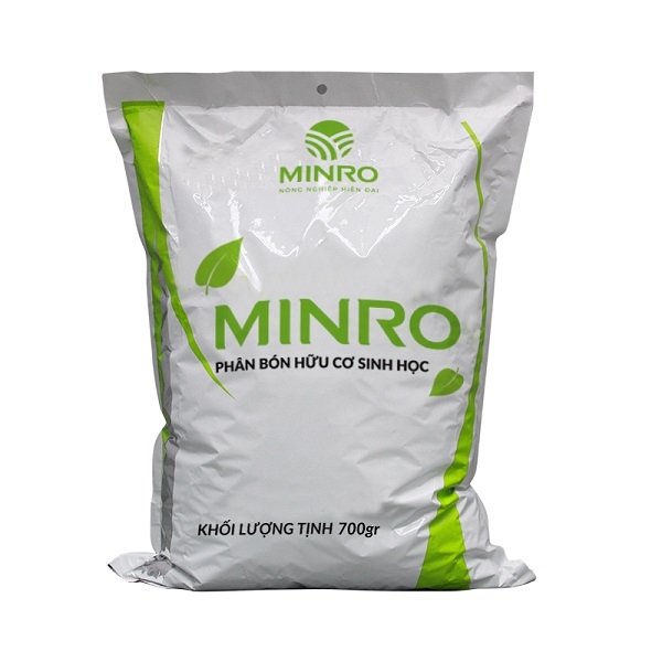 Phân bón hữu cơ sinh học Minro 700g - tốt lá khỏe cây đất tơi xốp