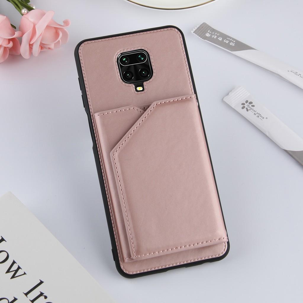 Ốp lưng điện thoại dạng ví da có ngăn đựng thẻ cho Xiaomi Poco X3 NFC Redmi 9A 9C Note 9 Pro Max Note 9S