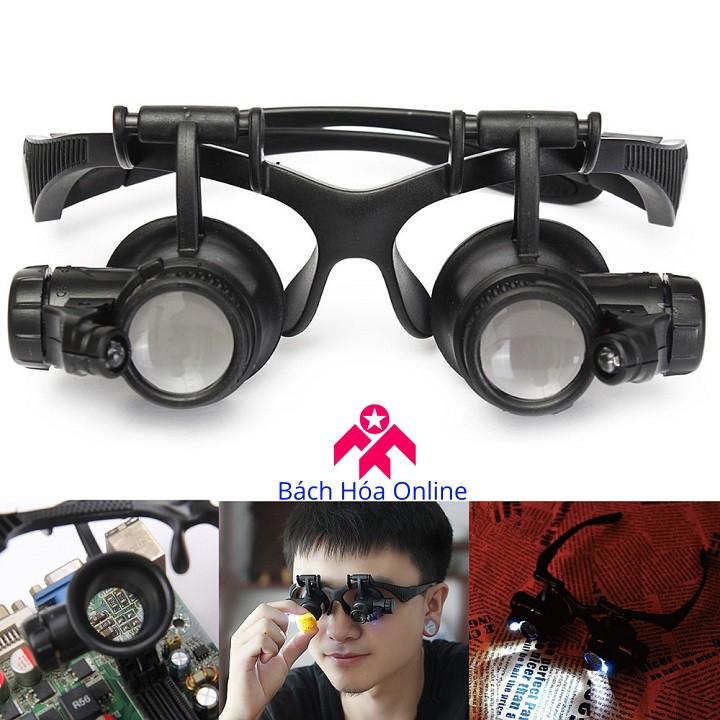 Kính lúp đeo mắt có đèn V2 - Dụng cụ hỗ trợ hàn mạch điện tử