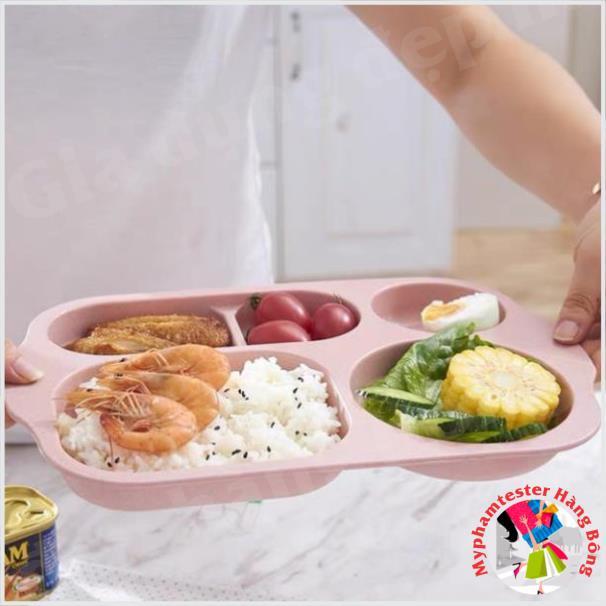 Khay ăn dặm cho các bé chất liệu nhựa lúa mạch