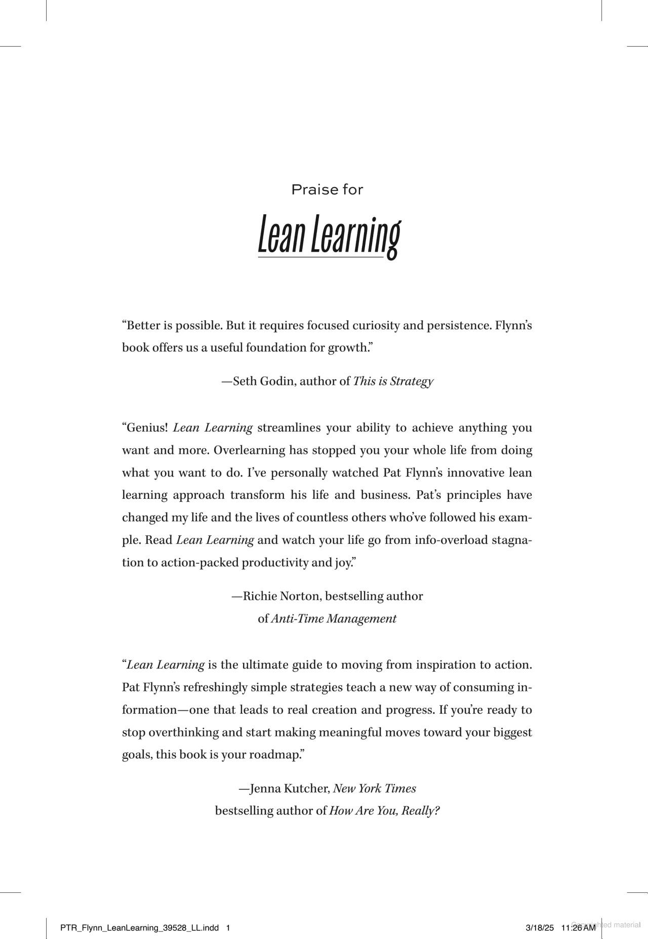 Sách ngoại văn: Lean Learning - How To Achieve More By Learning Less
