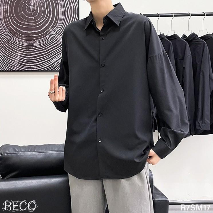 Áo sơ mi nam Hàn Quốc cao cấp dáng rộng dài tay Shirt Loose R7SM17 Unisex