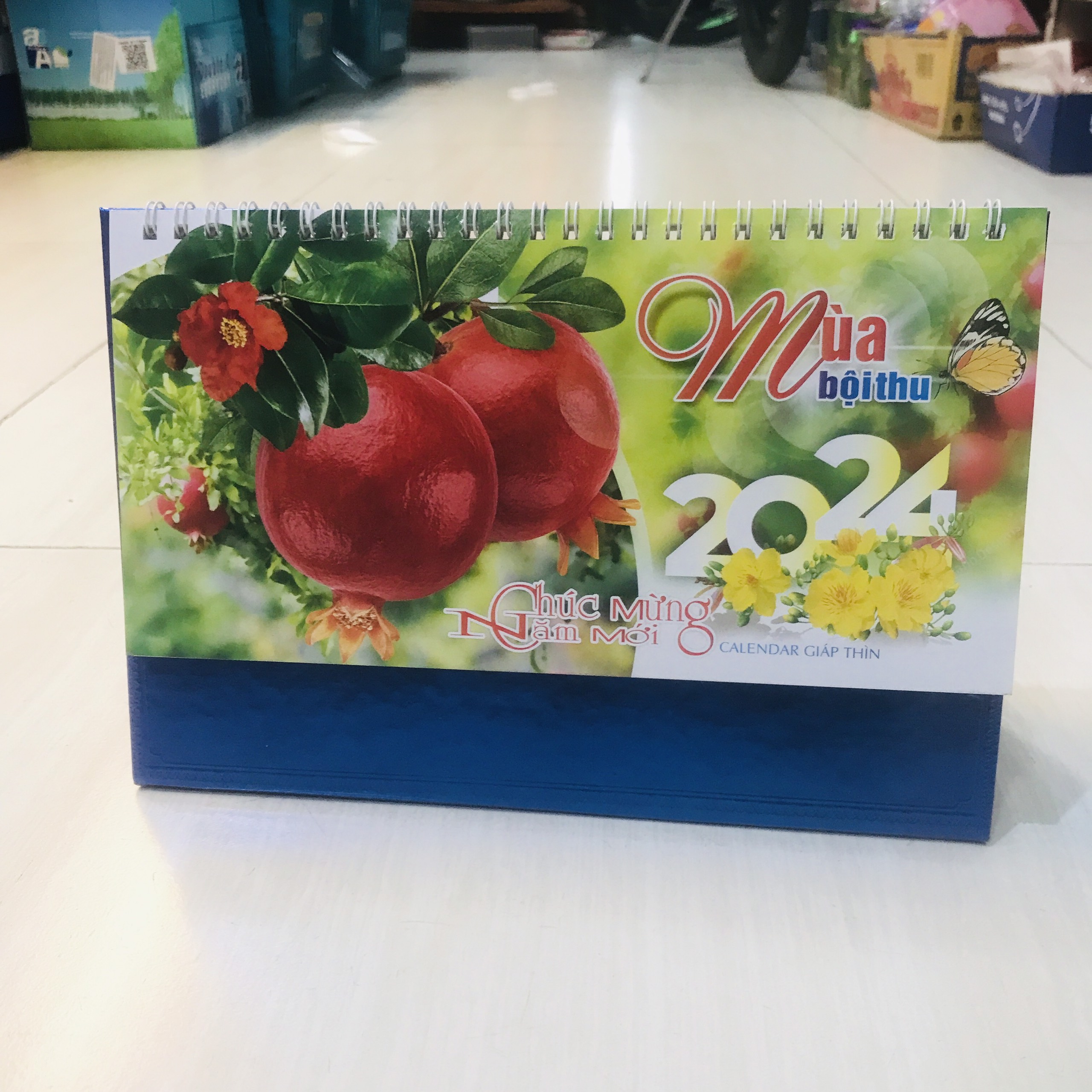 Lịch để bàn 2024kích thước 24cm*16cm có ngày âm