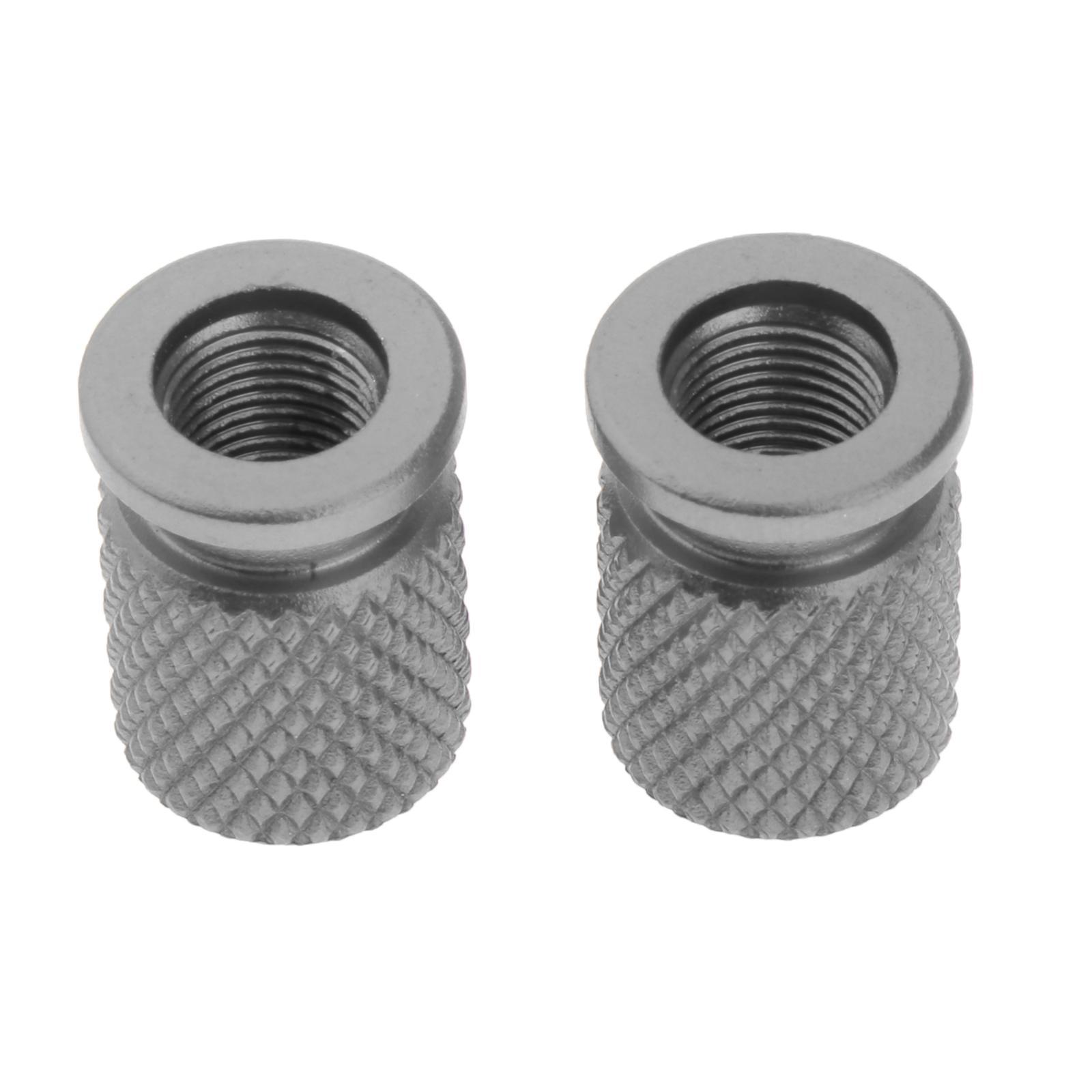 2 Pieces Car Motorcycle Tire Stem Valve Caps Aluminium Alloy Wheel Valve Covers Dustproof
