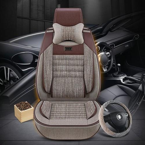Bọc ghế xe ô tô cao cấp BG07 tặng kèm bọc vô lăng - Bền đẹp