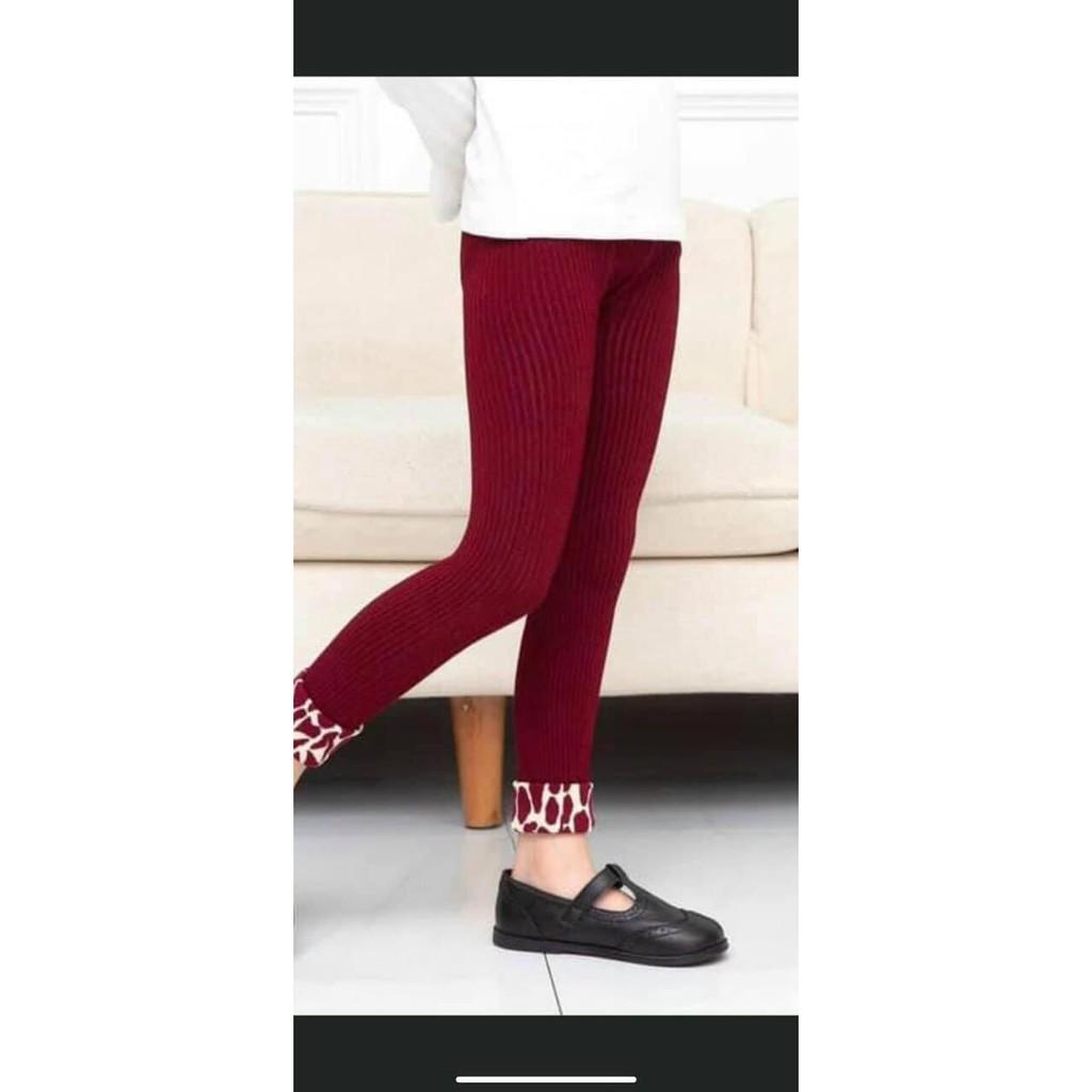 QUẦN LEGGING LEN GẤU BÁO SIÊU CÁ TÍNH CHO BÉ