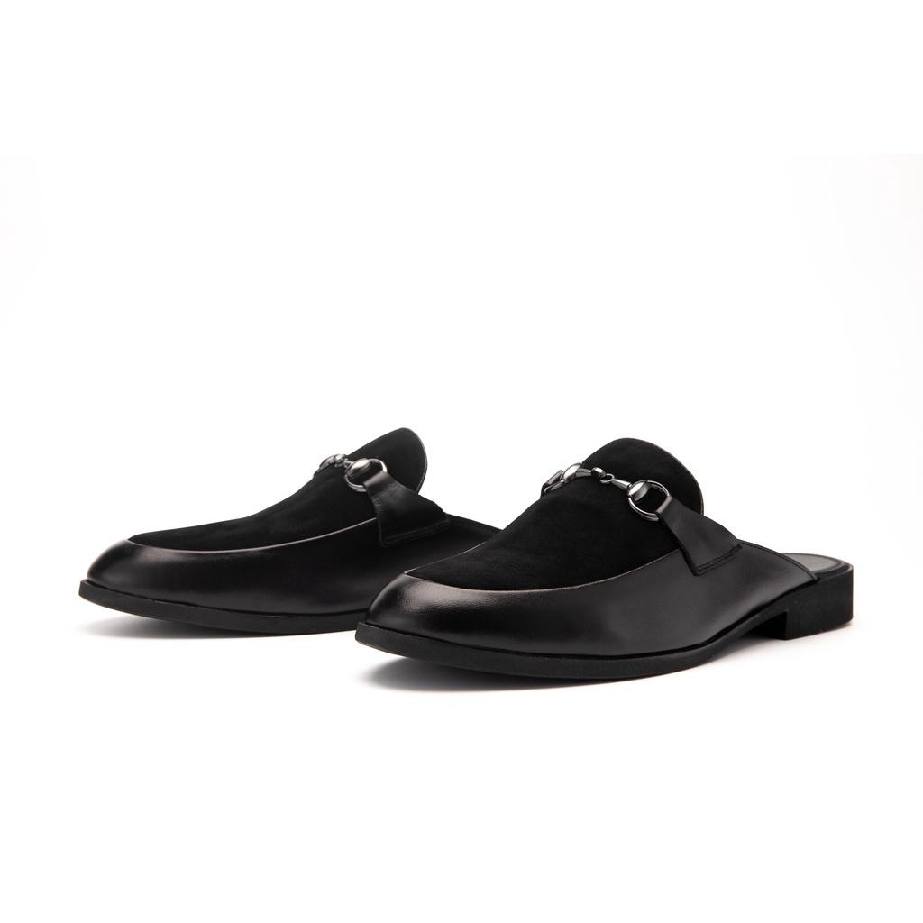 Giày Sục Nam Công Sở XOĂN SHOP Da Pu Pu Size 38 Đến 42 Màu Đen/Vàng - S001