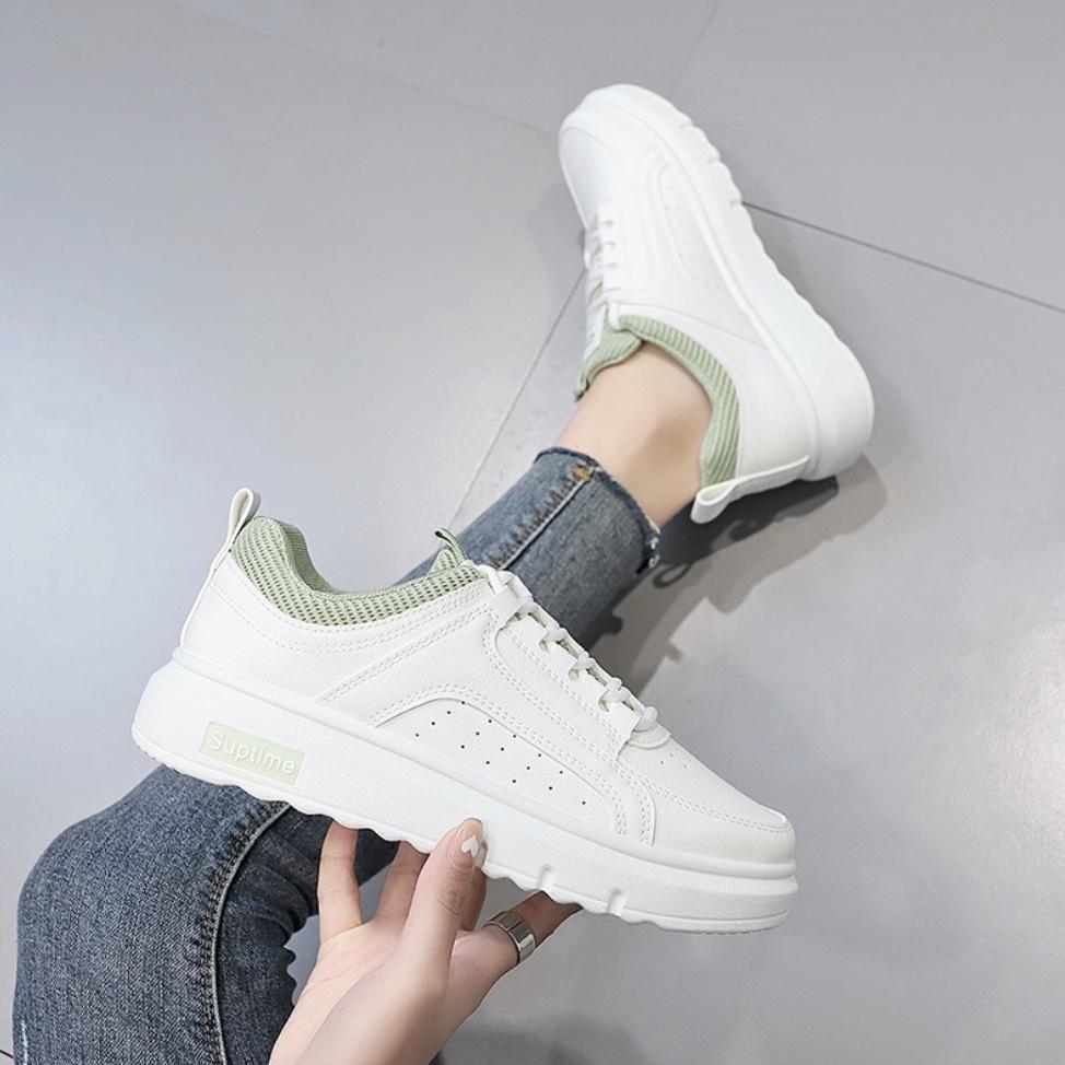 Giày nữ thể thao sneaker phối đơn giản đế nhẹ dễ phối đồ MS 105