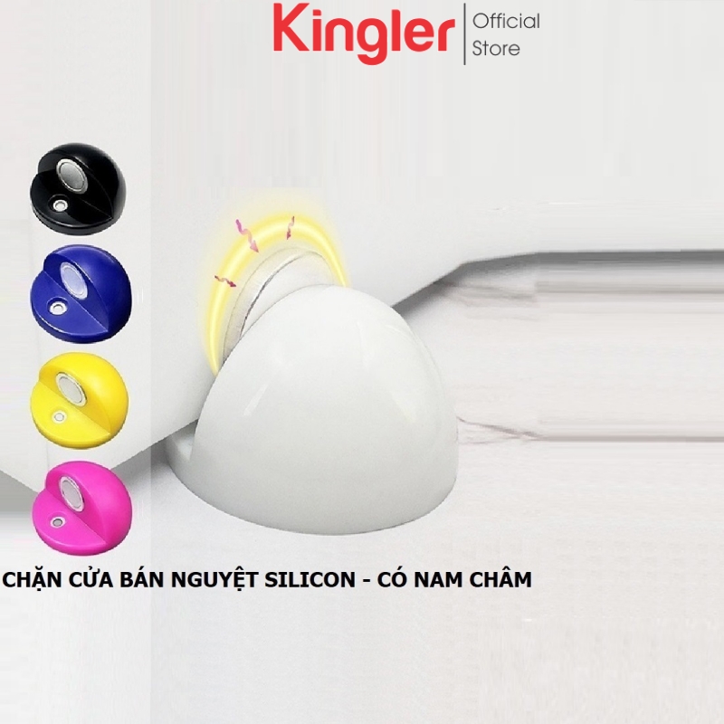 Chặn Cửa Bán Nguyệt - Chặn Cửa Silicon Nhiều Màu Đẹp - Chặn Cửa Nam Châm, Gắn Sàn, An Toàn Cho Bé. Kingler 1250