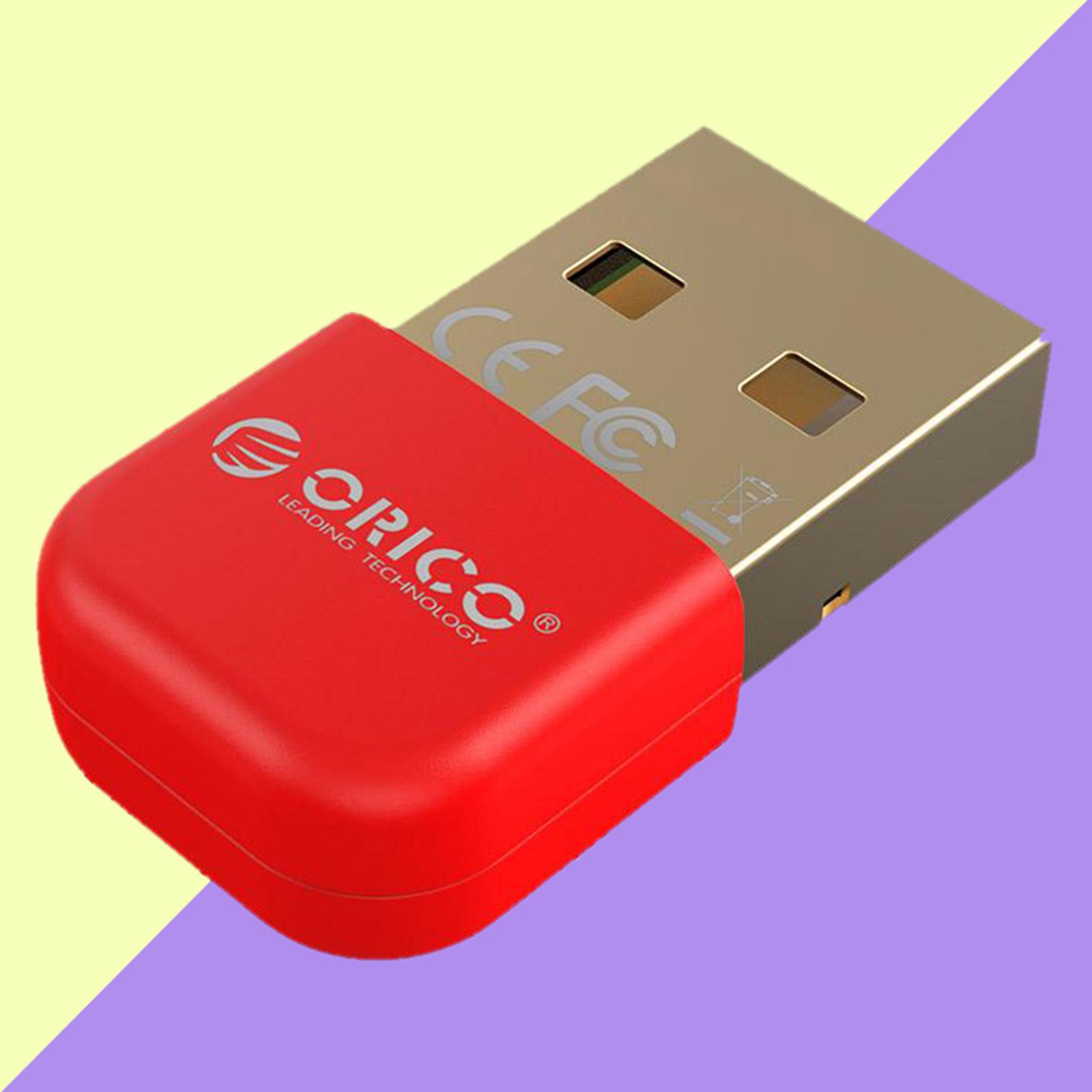 USB Bluetooth 4.0 Adapter, Mini Wireless Dongle Support PC Laptop for Windows 10/8/7 System for Bluetooth Headphones Keyboard Mouse, Speakers