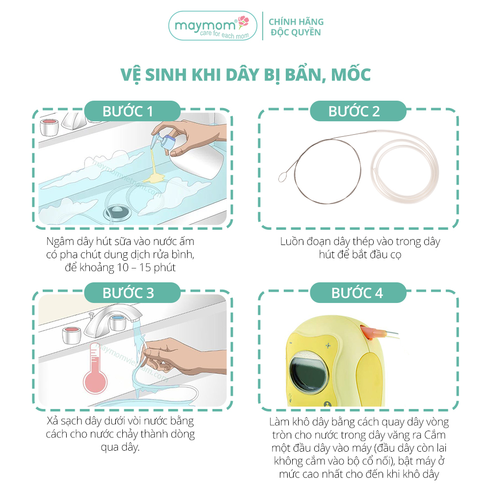 Dây Hút Sữa Medela Freestyle Thương Hiệu Maymom, Không Chứa BPA, An Toàn 100%, Vệ Sinh Dễ Dàng - 1 dây