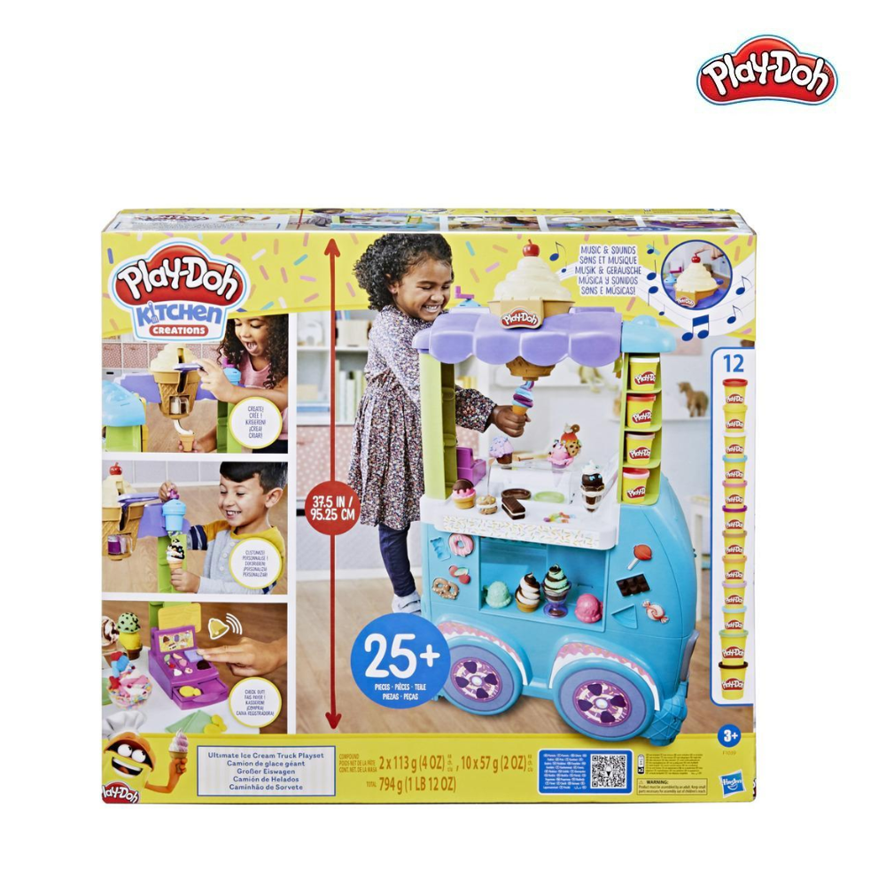 Bộ đồ chơi đất nặn xe kem khổng lồ Play-Doh