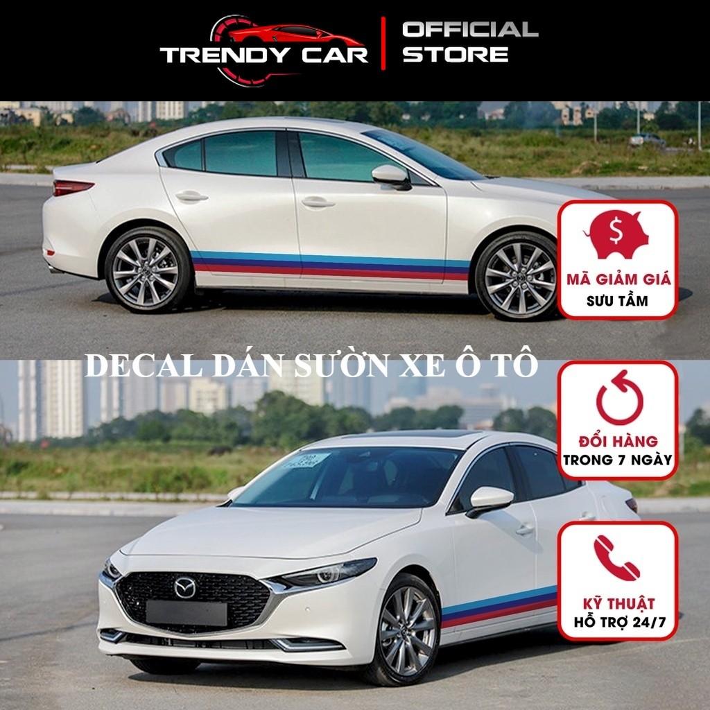 Combo 3 mét Decal Tem Sườn Xe Ô Tô chọn mẫu Mẫu Cờ Đức, Pháp, Italy, Performance, Decal Dán Sườn Xe Ô Tô Đẹp Nhất