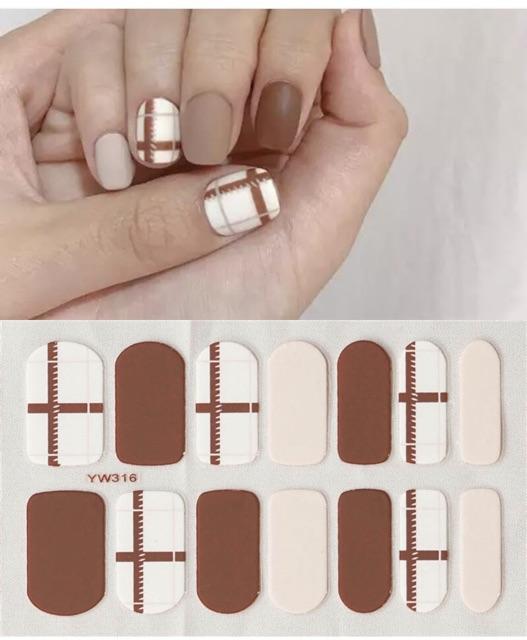 Set dán móng tay nails dán nghệ thuật nhiều màu - có ngay bộ móng đẹp trong 5 phút (Nail wraps / Nail stickers)