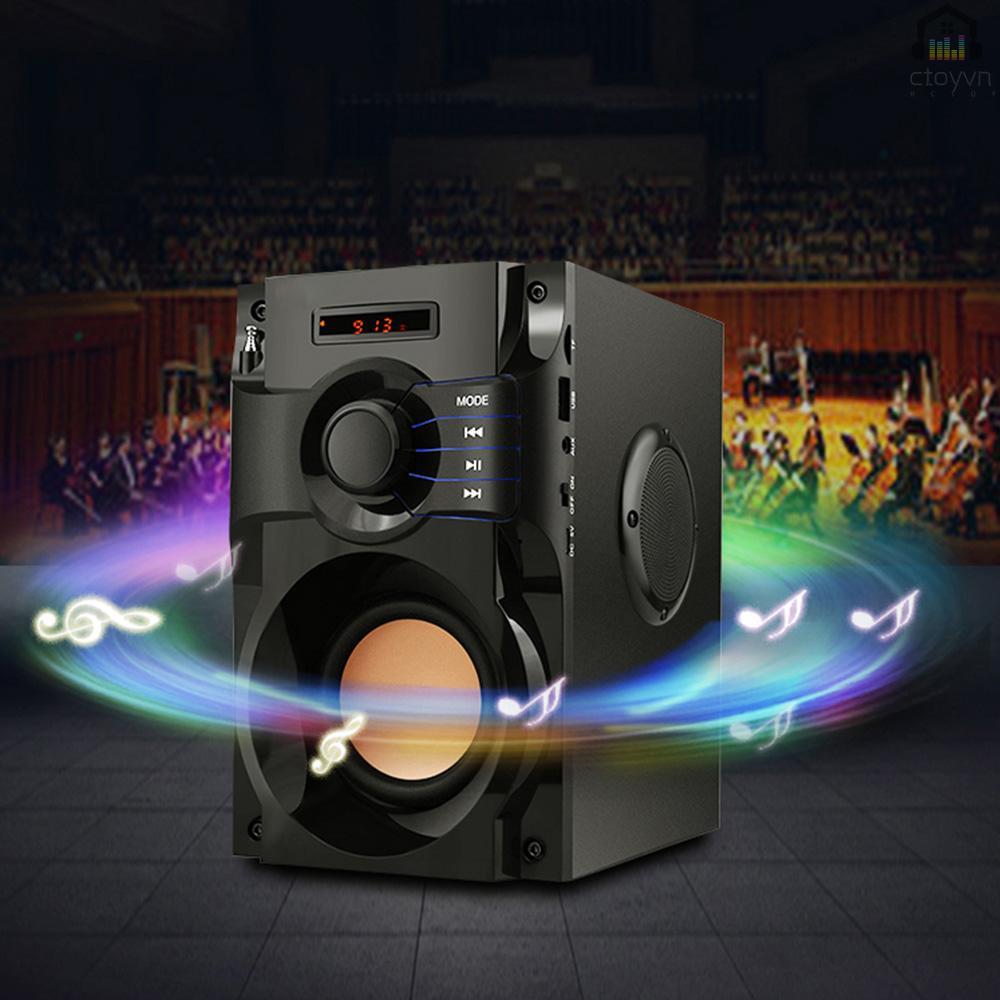 Loa bluetooth không dây âm thanh siêu trầm hỗ trợ thẻ nhớ TF có màn hình LCD