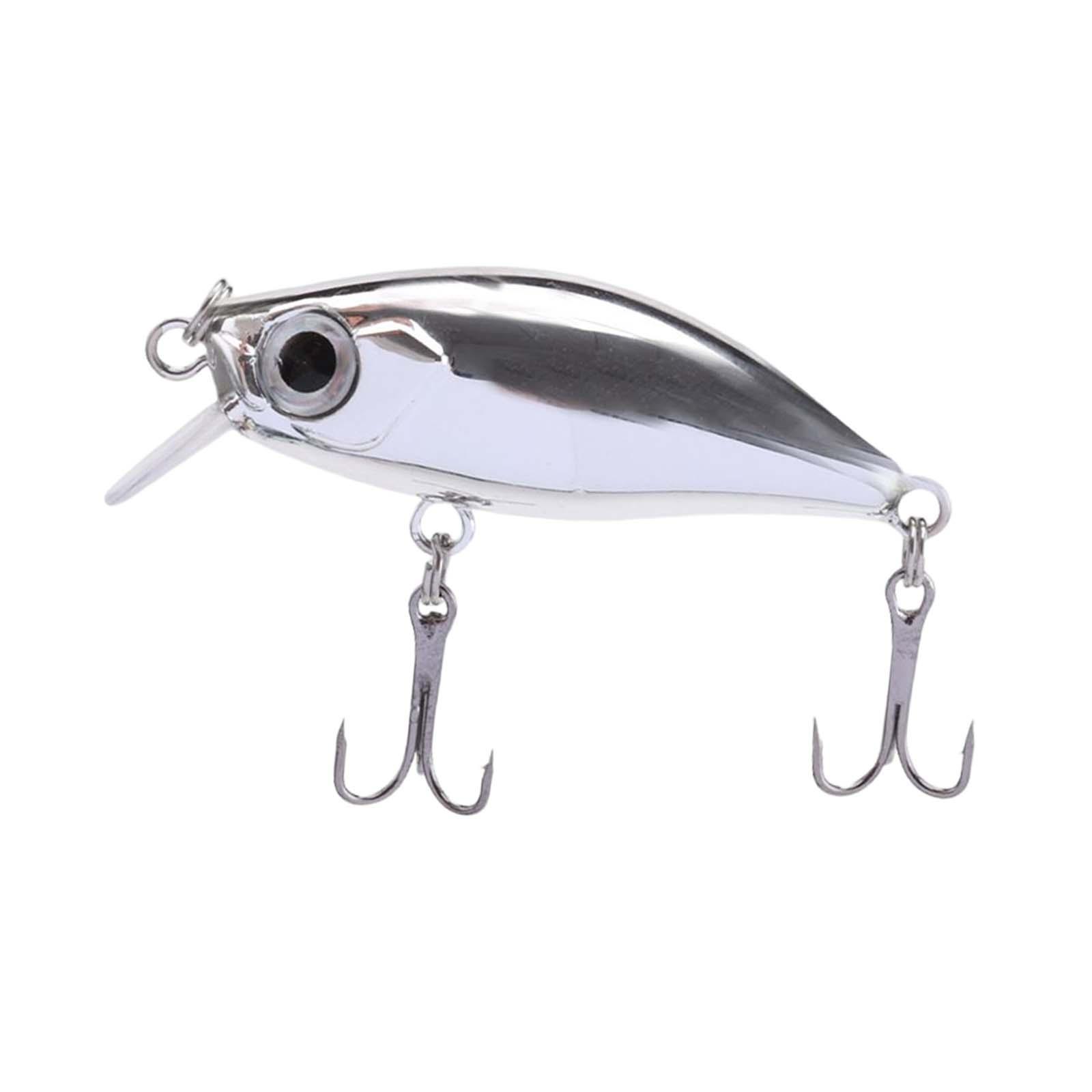 Minnow 3D Eyes Hook Crankbait 4.5cm/4.5G for Walleye