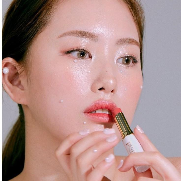 [Siêu Sale 39K]- Son Ánh Ngọc Trai Holika Holika Veil-Like Lipstick 4g Cận Date