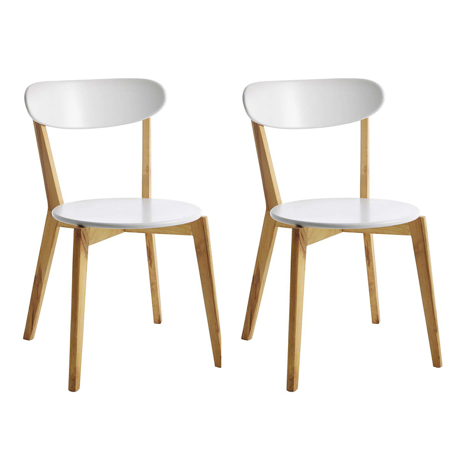 Combo 2 Ghế Bàn Ăn Jegind JYSK Basic (45 x 79 x 54 cm) - Trắng