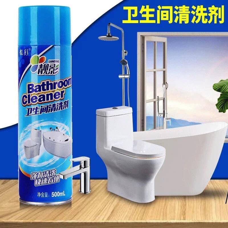 Chai Xịt Bathroom Cleaner Vệ Sinh Nhà Tắm, Tẩy Rửa Toilet Bọt Tuyết 500ml - Pucamart