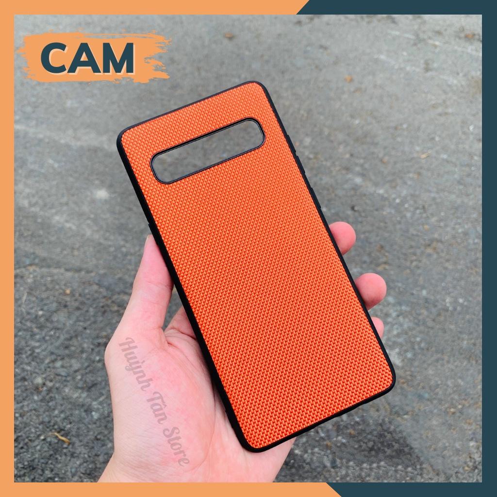 Ốp lưng s10 5g vân VẢI NYLON nhiều màu chống bám vân tay bảo vệ camera phụ kiện huỳnh tân store